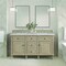 James Martin Vanities 60'' Double Vanity, Whitewashed Oak w/ 3 CM Victorian Silver Quartz Top 424-V60D-WWO-3VSL - alternate 5